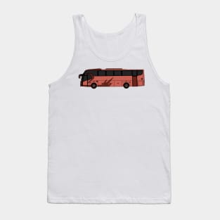 Bus cartoon illustration Tank Top